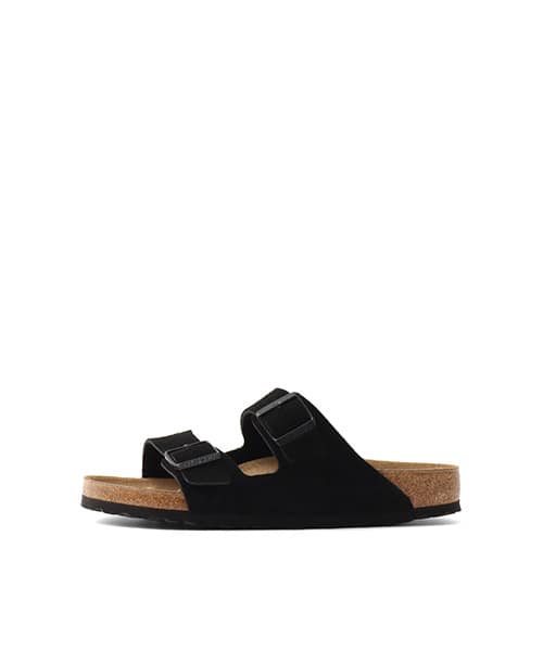 BIRKENSTOCK Arizona LEVE Black Sneakers with black leather straps from Japan