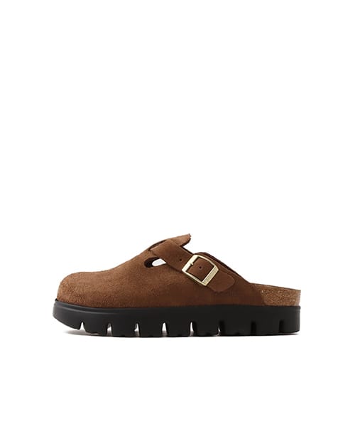 BIRKENSTOCK BOSTON CHUNKY LEVE DARK TEA/BLACK Sneakers with chunky sole from Japan
