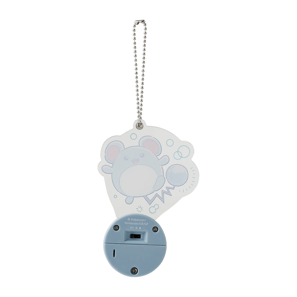 Marill charm on a white background, showcasing its fairy-type features from Japan