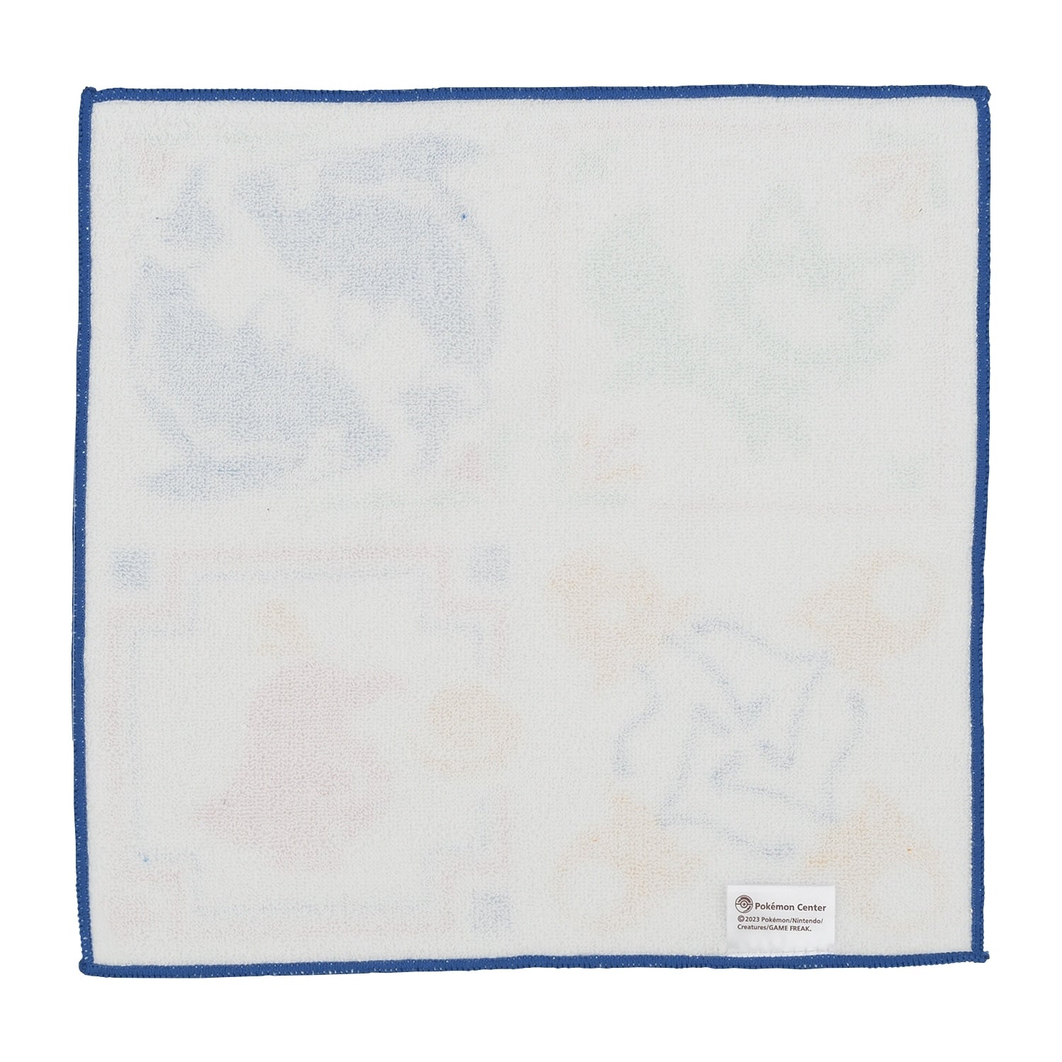 Authentic Pokemon Center Paldea tile blue hand towel with Pokemon logo from Japan
