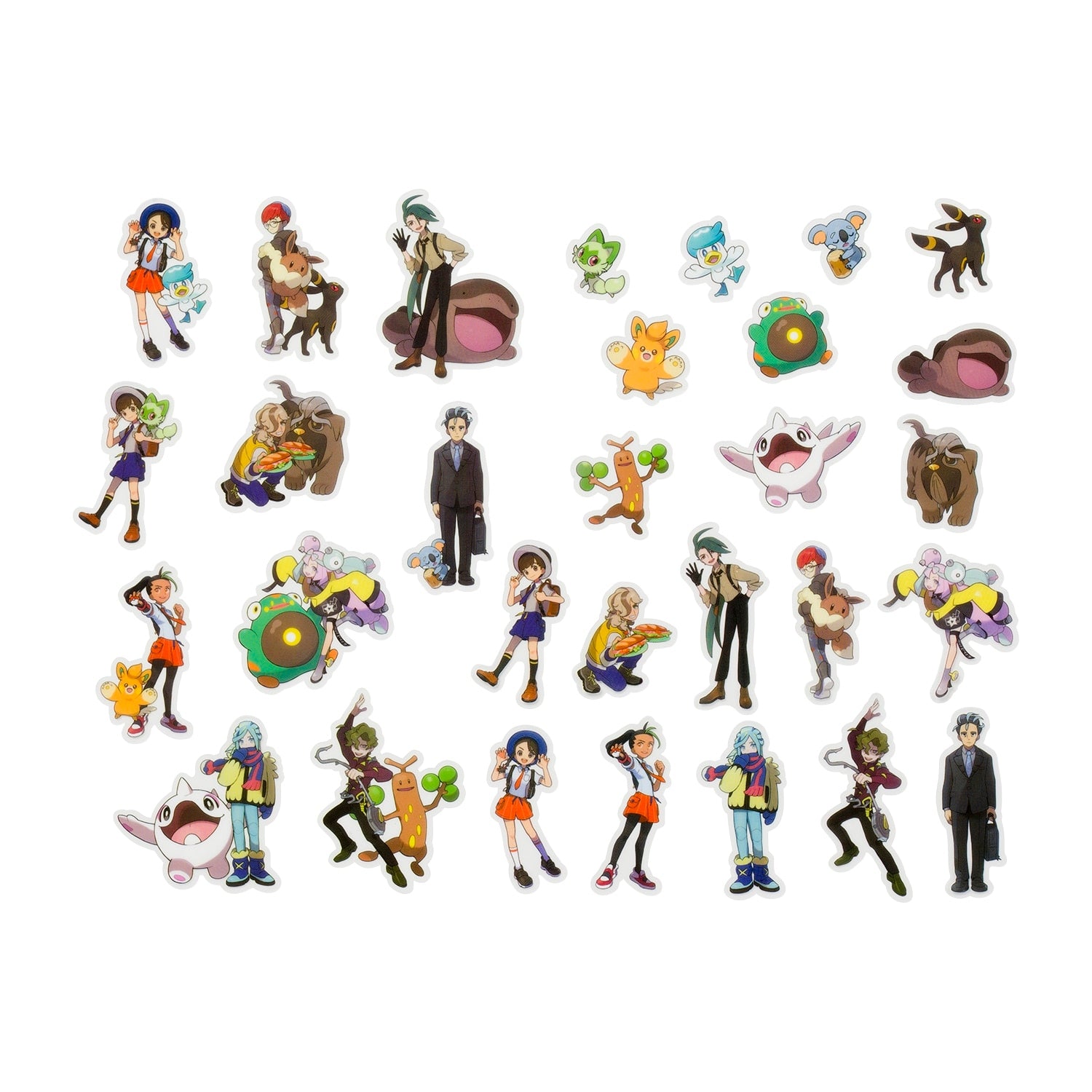 Official Pokemon Center Japan Paldea edition stickers, authentic Japanese collectible item