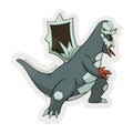 Pokemon Baxcalibur sticker from Japan, featuring Dragon Ice type Pokemon with intricate design