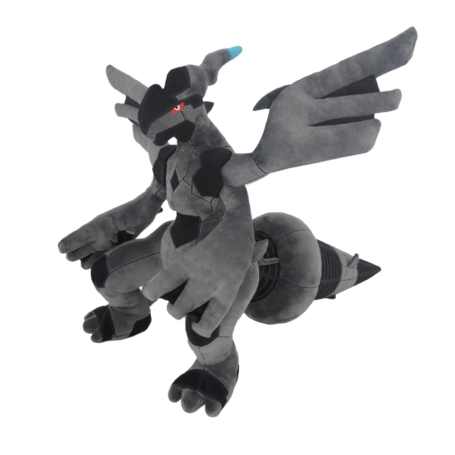 Zekrom plush toy from Japan, white and black details