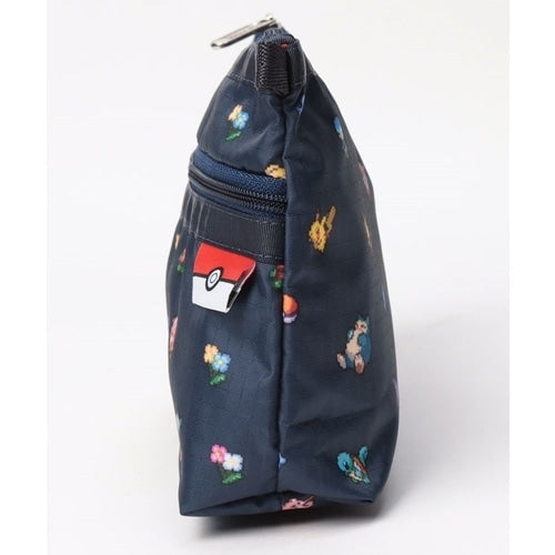 COSMETIC CLUTCH Pokemon and flowers