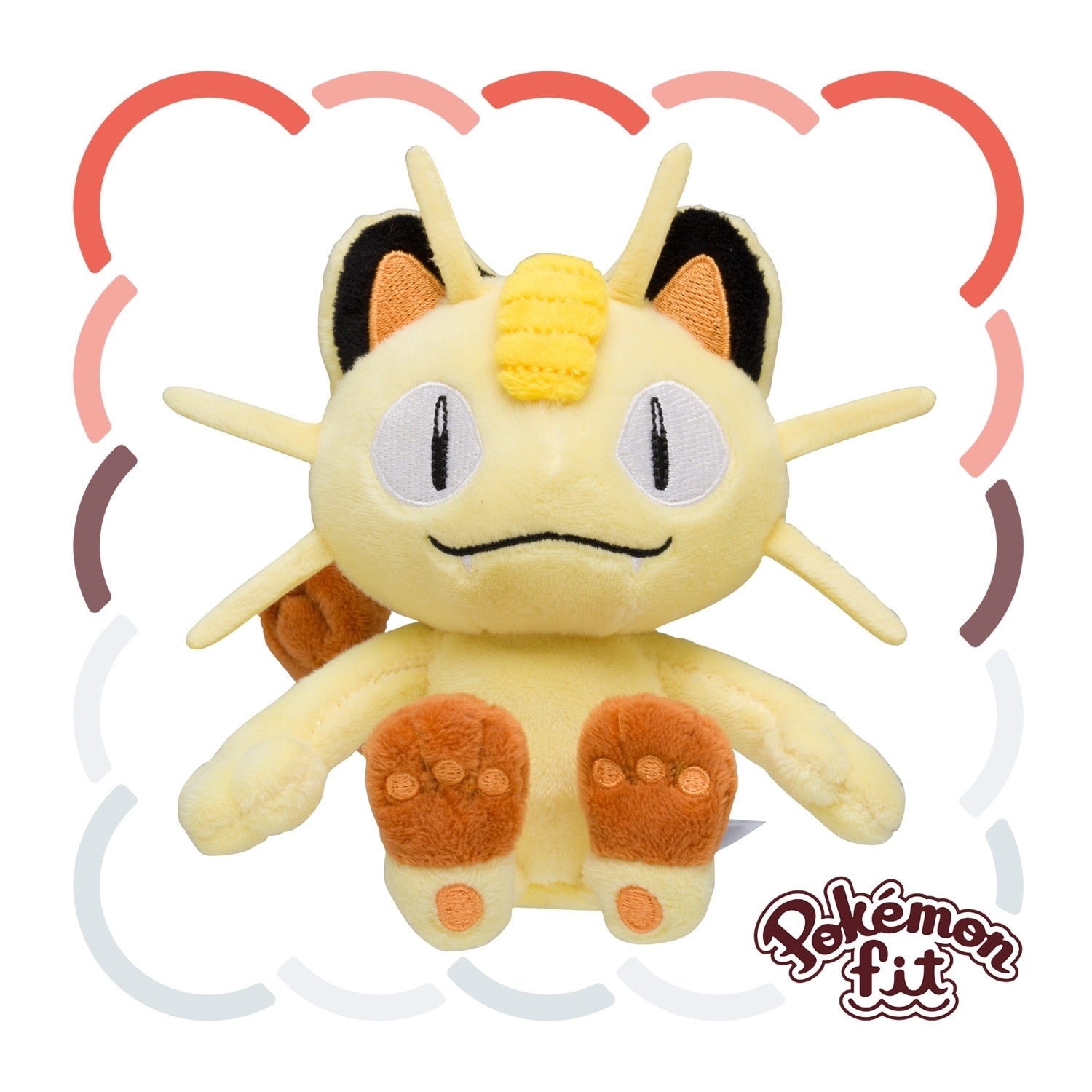 Pokemon 52 Plush Meowth from Japan, cute facial expression
