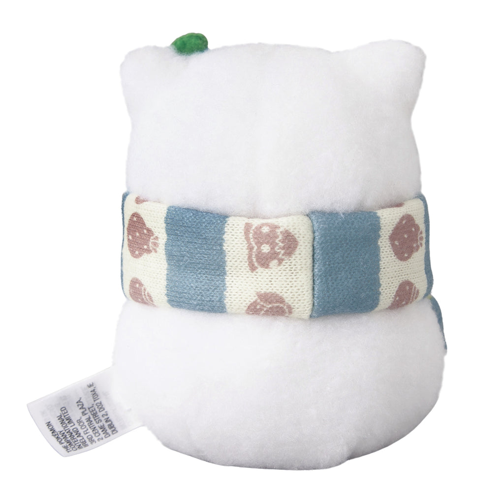 Snorlax snowman plushie Japan exclusive anime collectible with carrot nose and smiling face