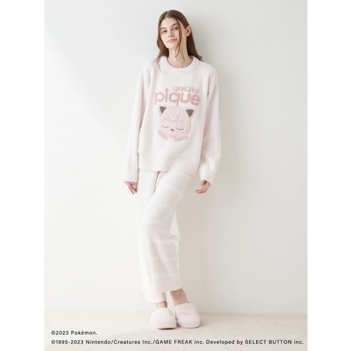 [gelato pique] Baby moco jacquard pullover & long pants set pink