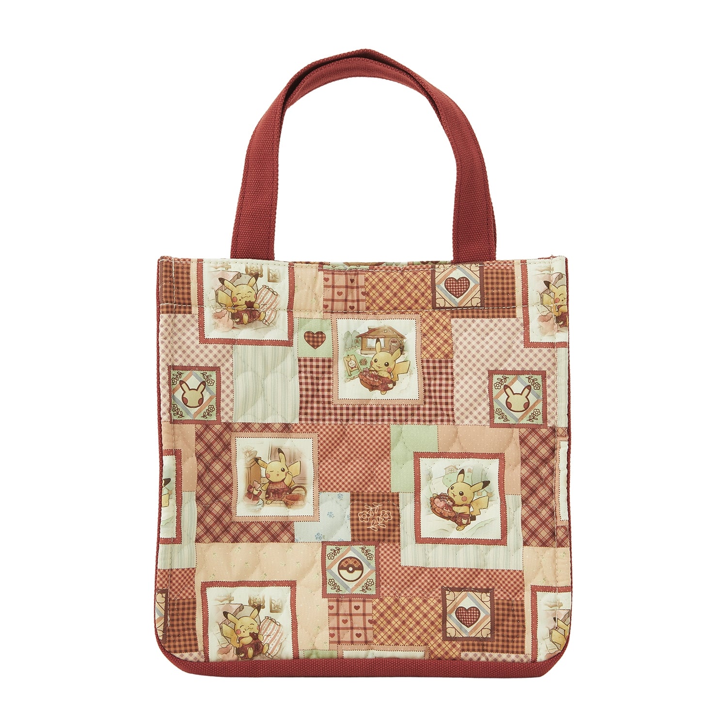 Patchwork style mini tote bag Pikachu’s Sweet Delivery