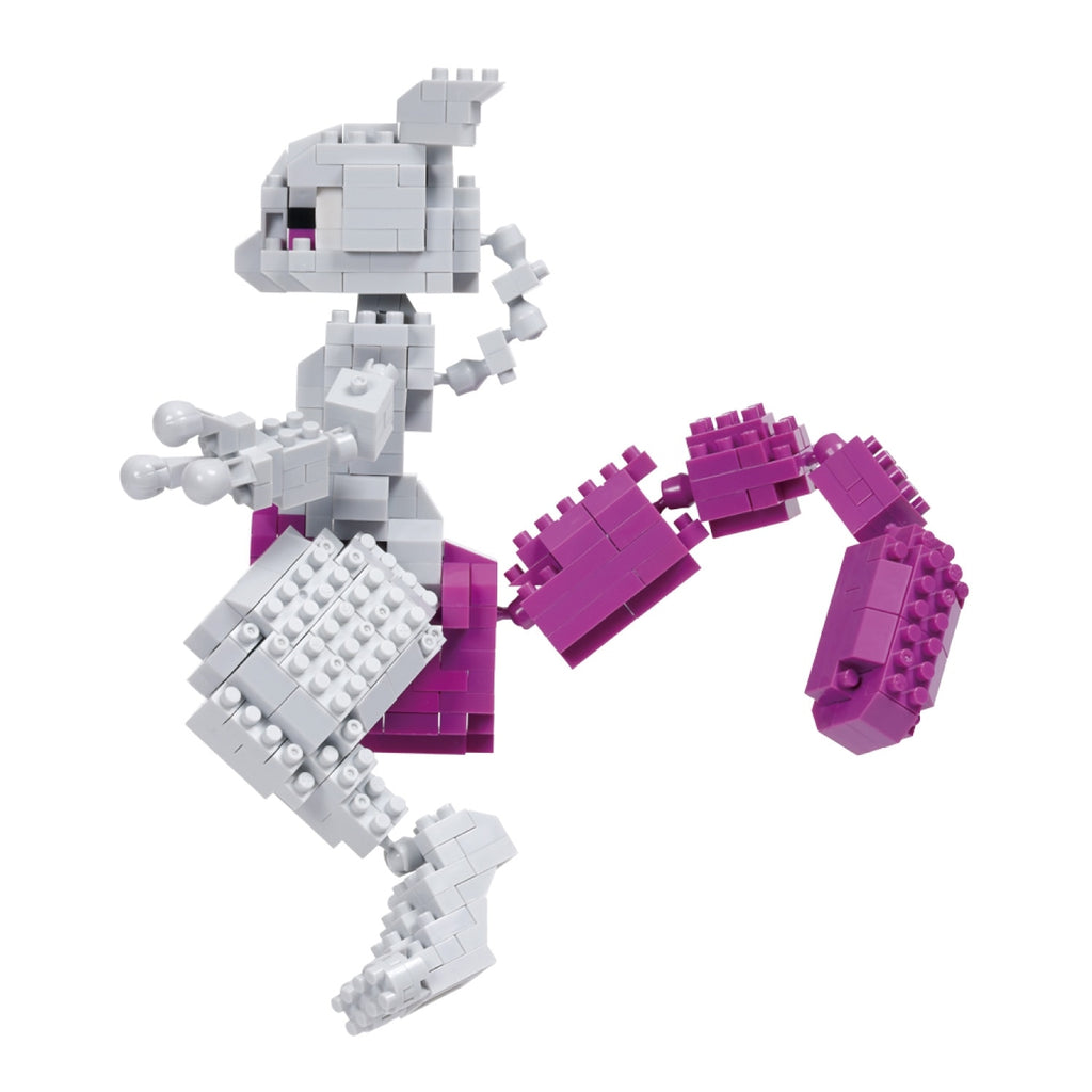 Nanoblock Mewtwo, Japanese anime toy with vibrant colors and details