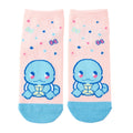 Squirtle short socks with blue and white design from Japan