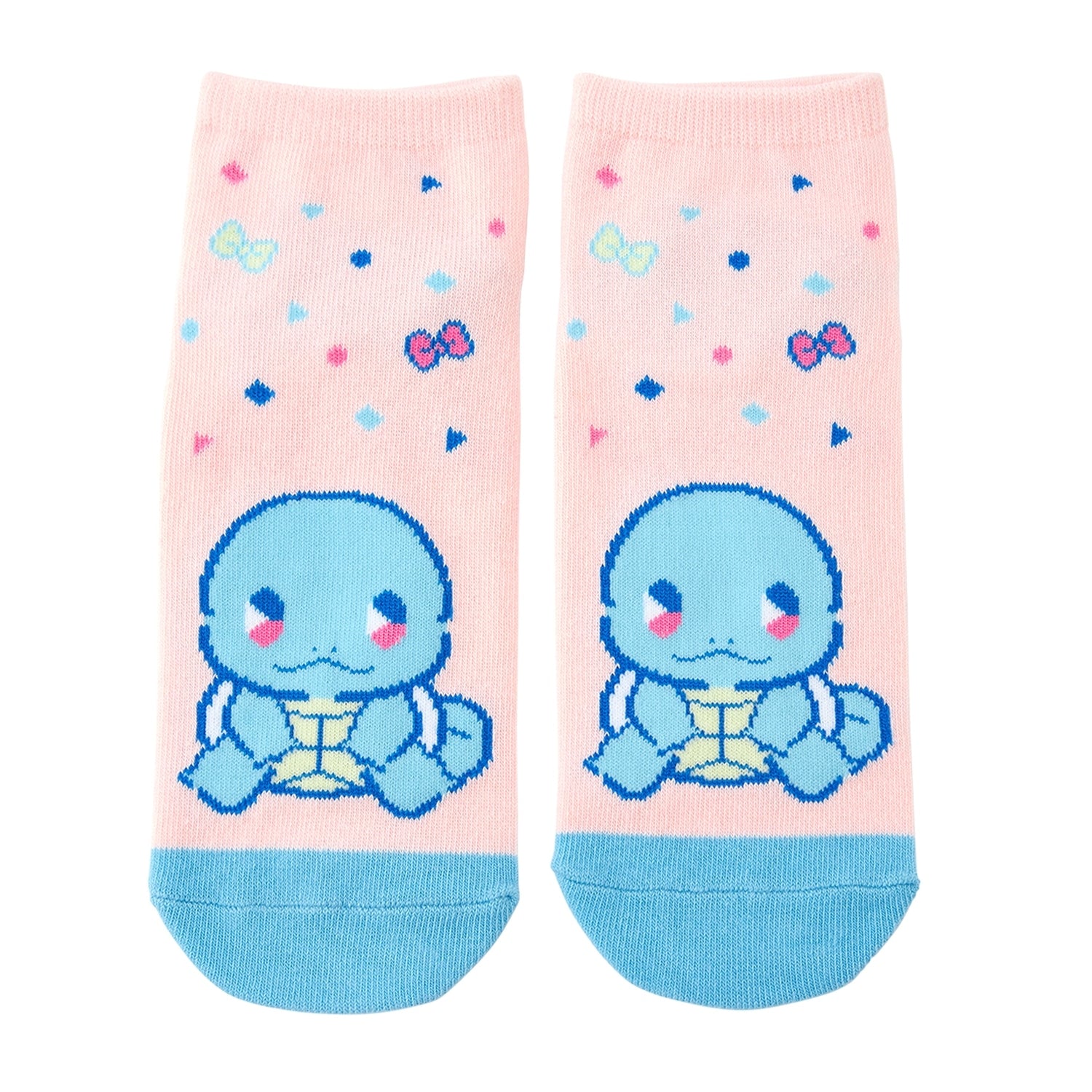 Squirtle short socks with blue and white design from Japan