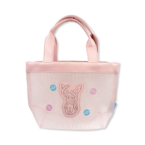Mesh mini tote bag pastel Nymphia