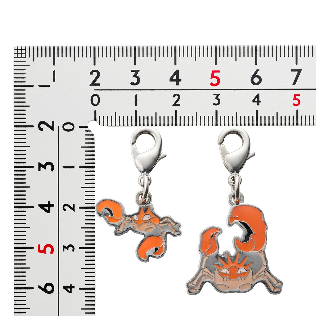 Authentic Pokemon Metal Charm 098/099 featuring character artwork from Pokemon Center Japan
