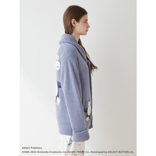[gelato pique] [Unisex] Baby moco jacquard shawl cardigan navy S-M/M-L