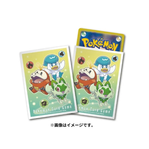 Pokémon Card Game Deck Shield – Sprigatito, Fuecoco & Quaxly (64-Pack)