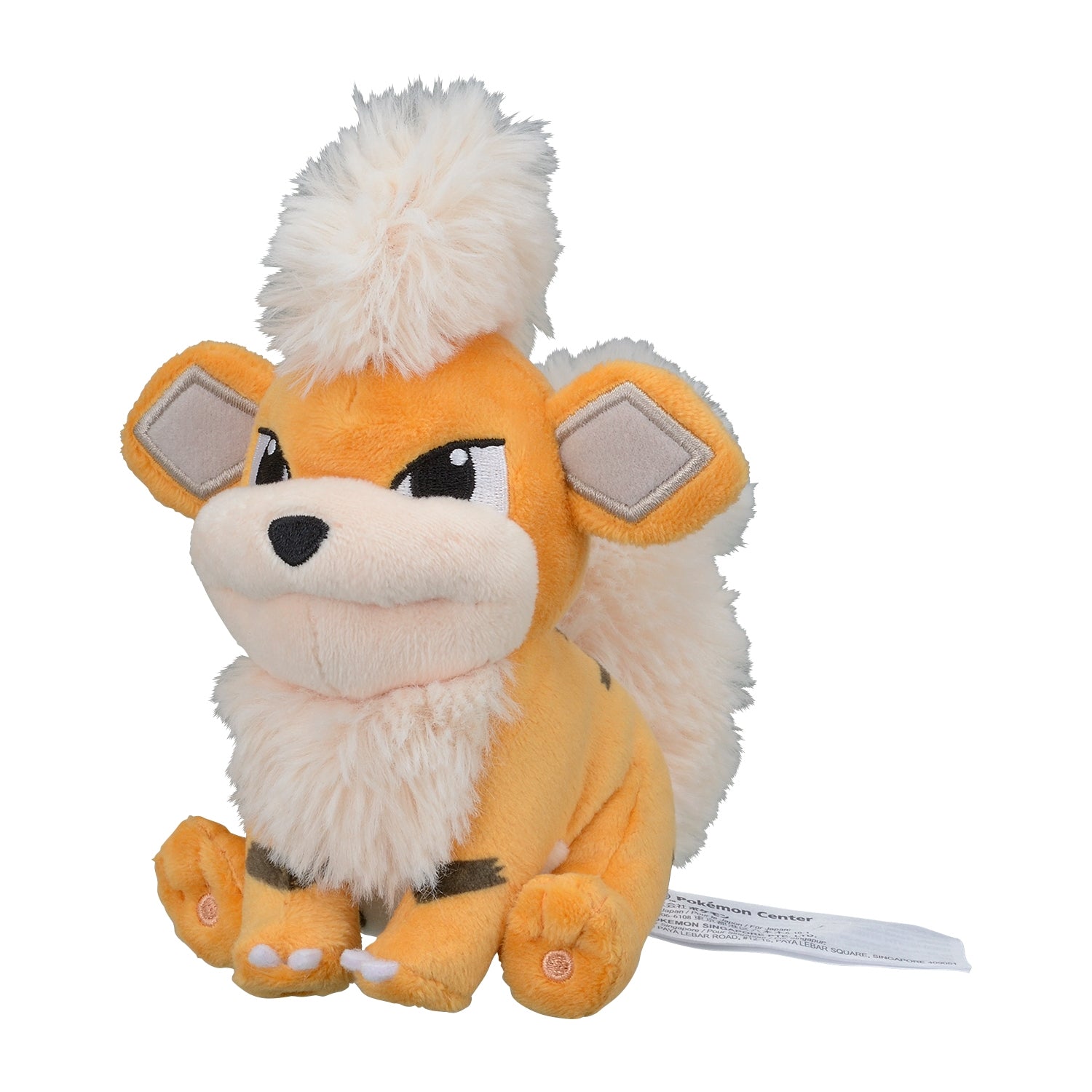 Pokémon fit Growlithe (#58) Plush — Official Pokémon Center Japan