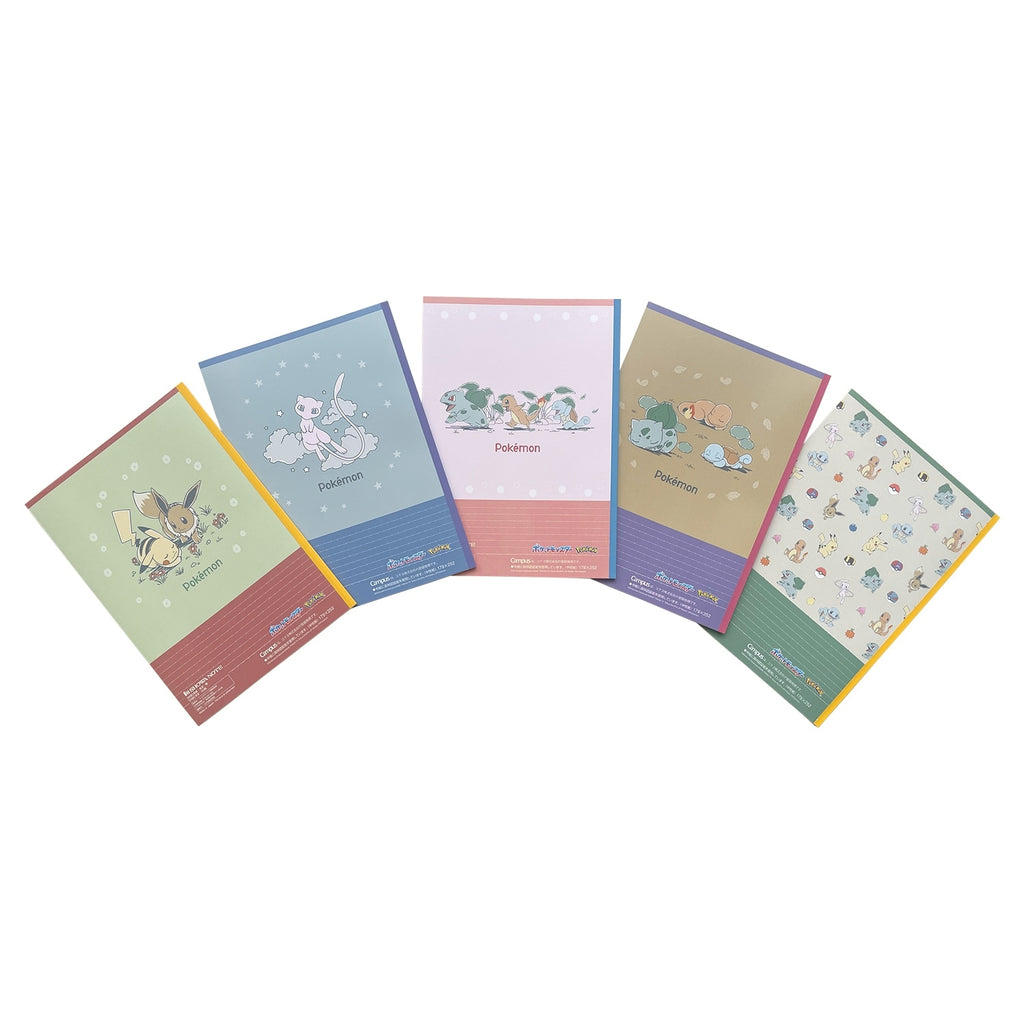 Authentic Japanese Pokemon notebooks with B-lined pages, sourced from Japan