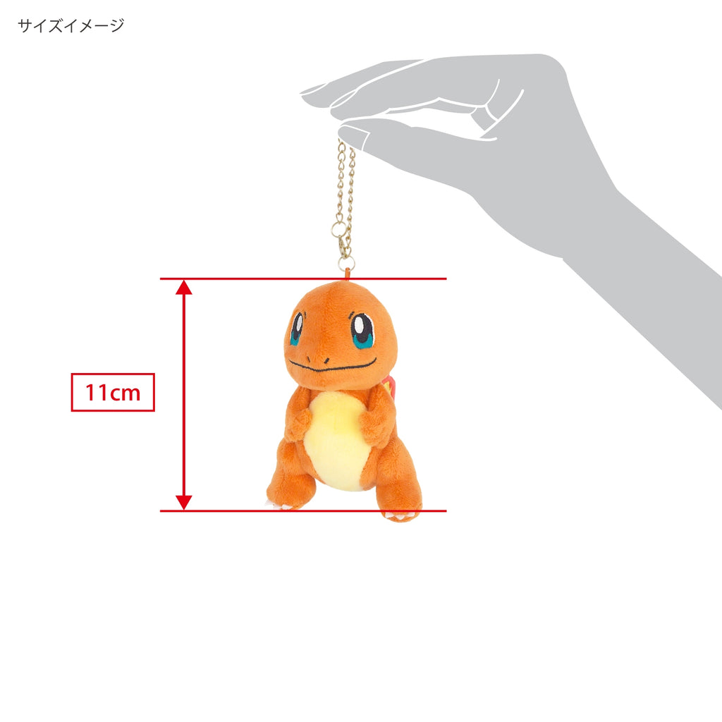 Authentic Japanese Charmander plush toy, detailed face and body, from KADO Japan