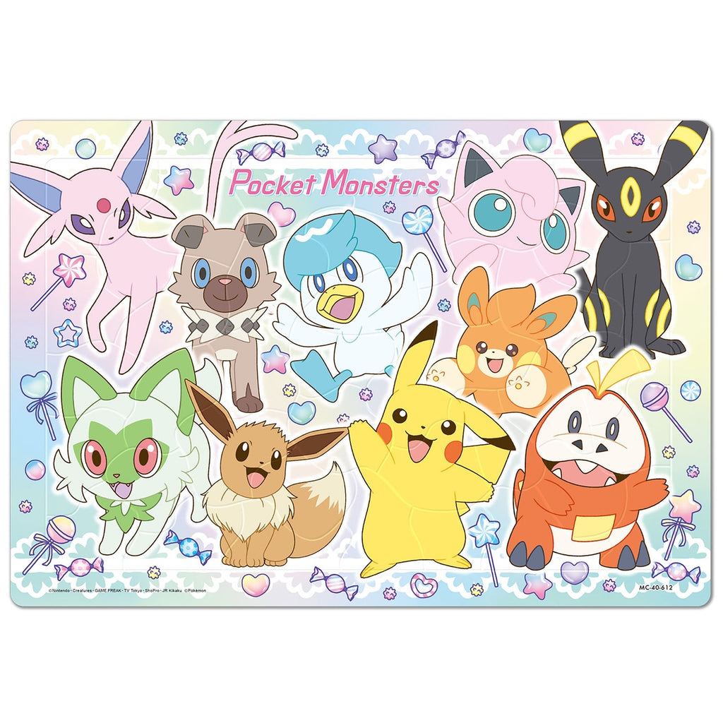 Pokemon Child Puzzle 40P with glitter from Japan, colorful pieces