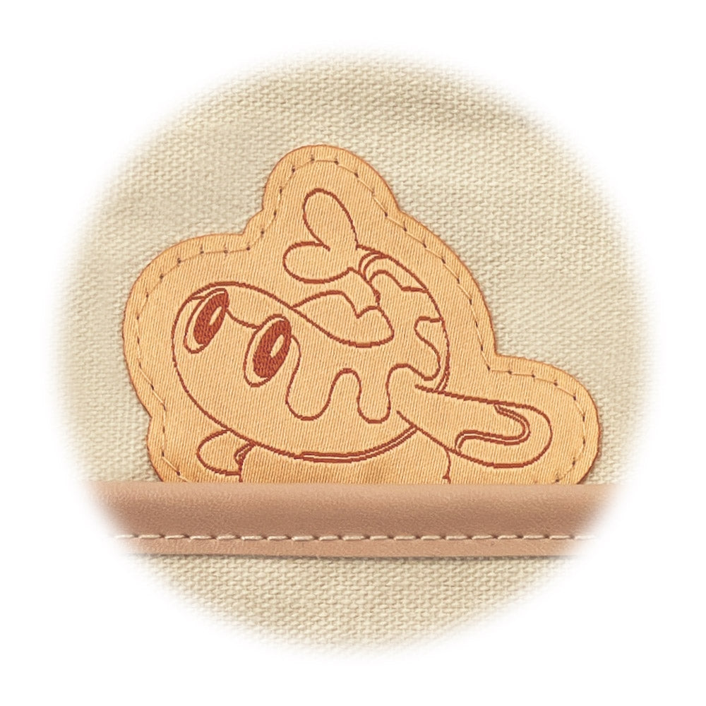 Bi-fold pass case Hyokkori emblem Sharitatsu