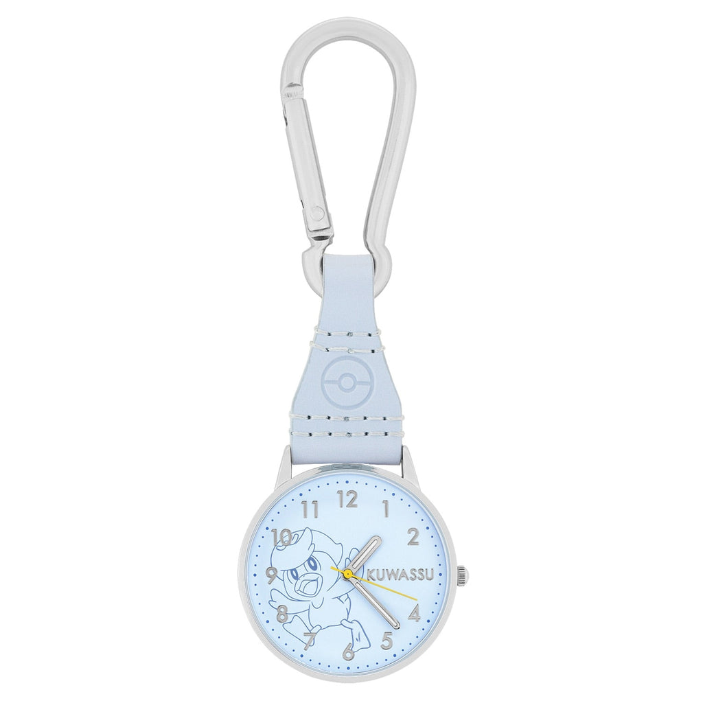 Quaxly Carabiner Watch from Japan, featuring a Water-type Pokemon design