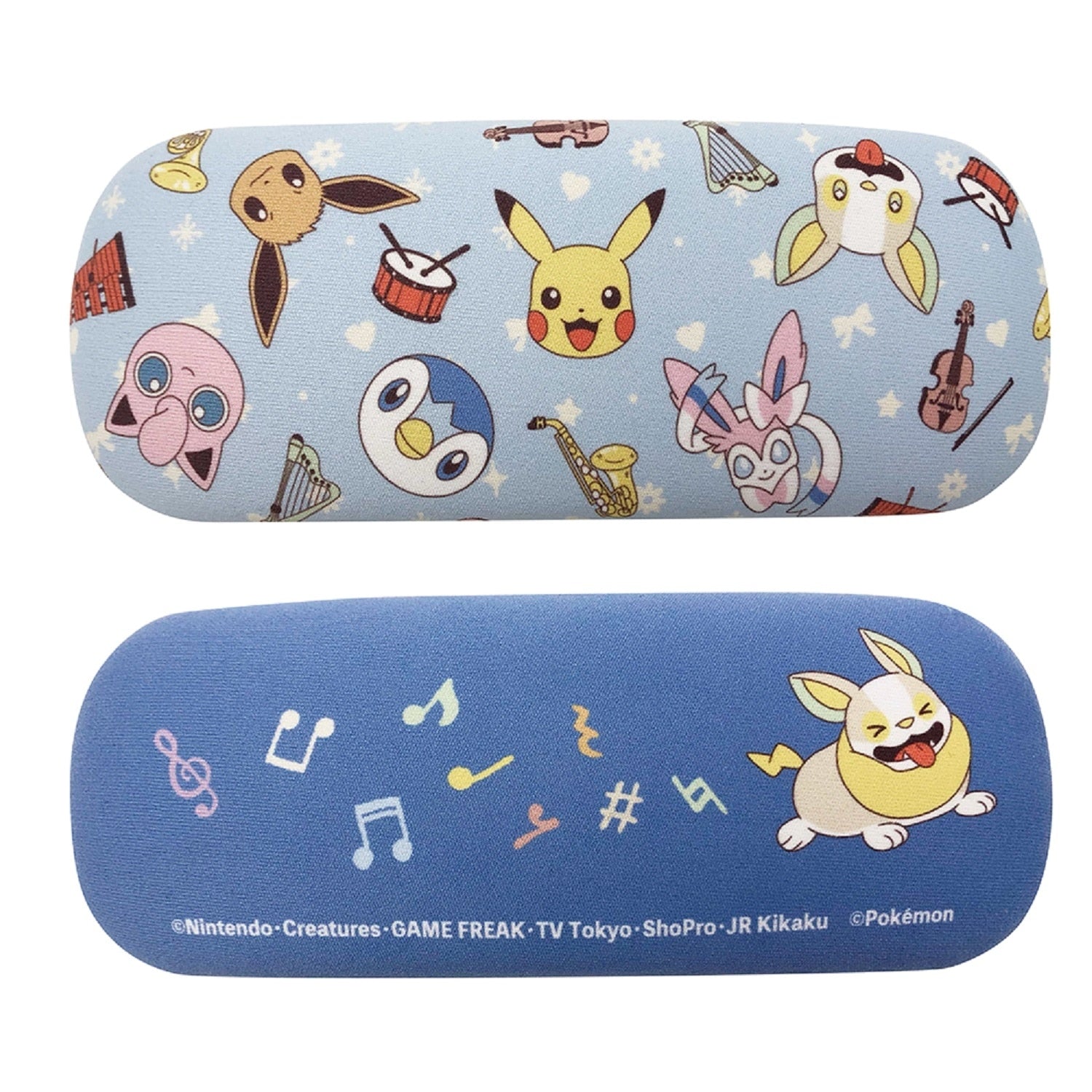 Pokemon glasses case blue with Snubbull artwork from Japan