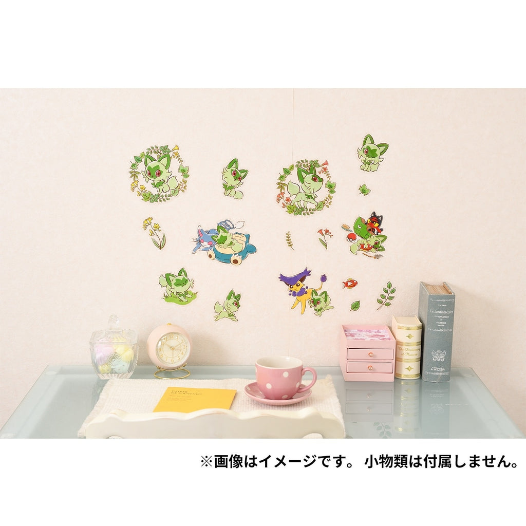 Official Pokemon Center Japan Nya! Meow meow! Nyaoha! sticker set with vibrant colors and Japanese design elements, sourced f