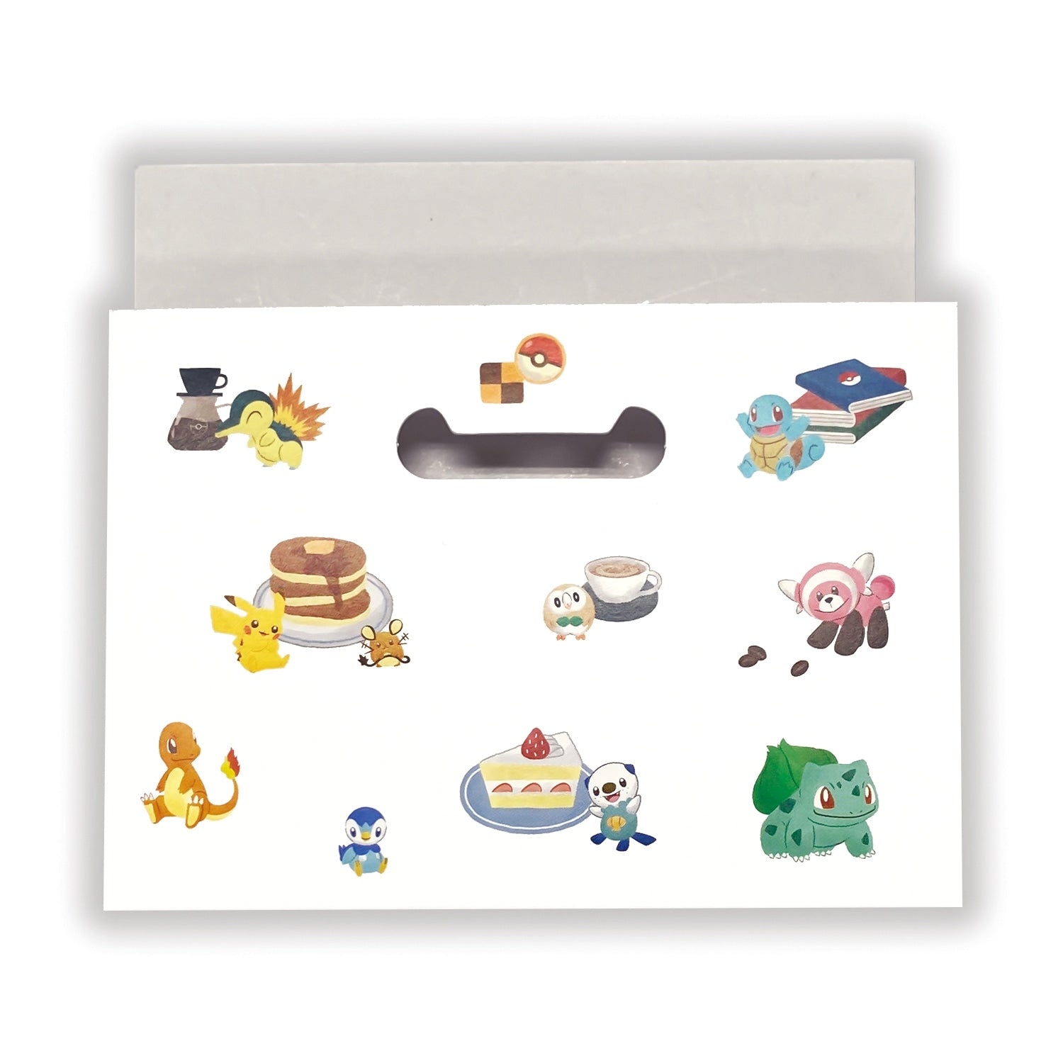 Side view of Pokemon File Box with Japanese packaging