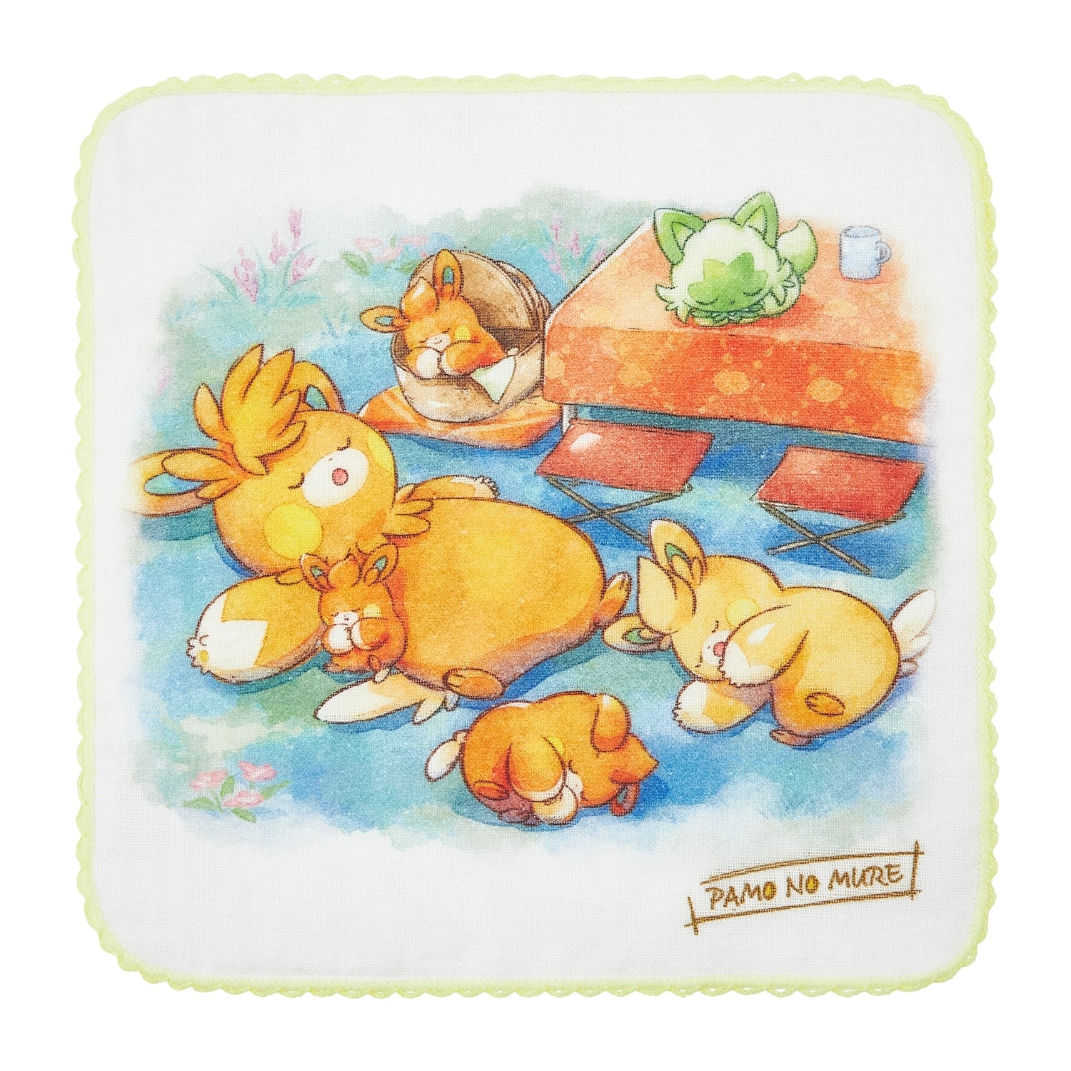 Pokemon Hand Towel with colorful characters from Japan