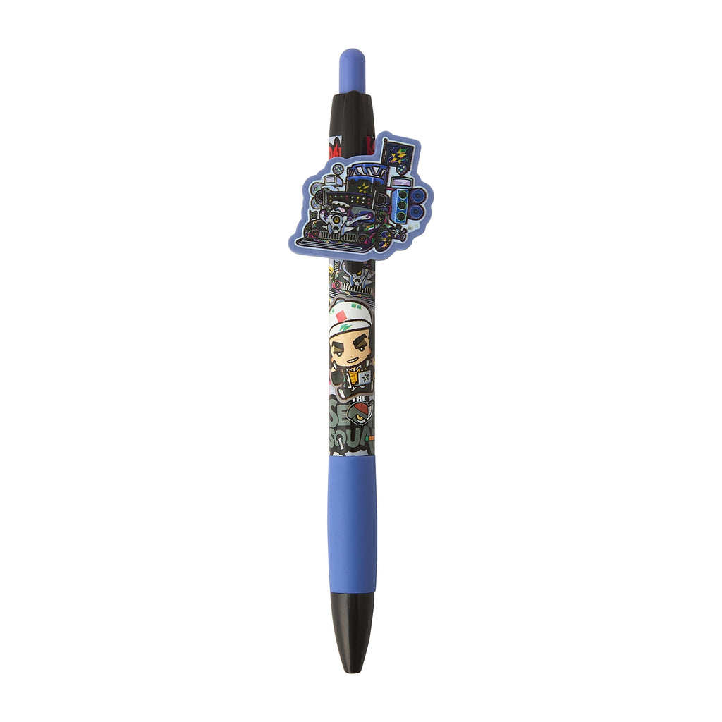 Close-up of POKÉMON TRAINERS pen set with character designs from Japan