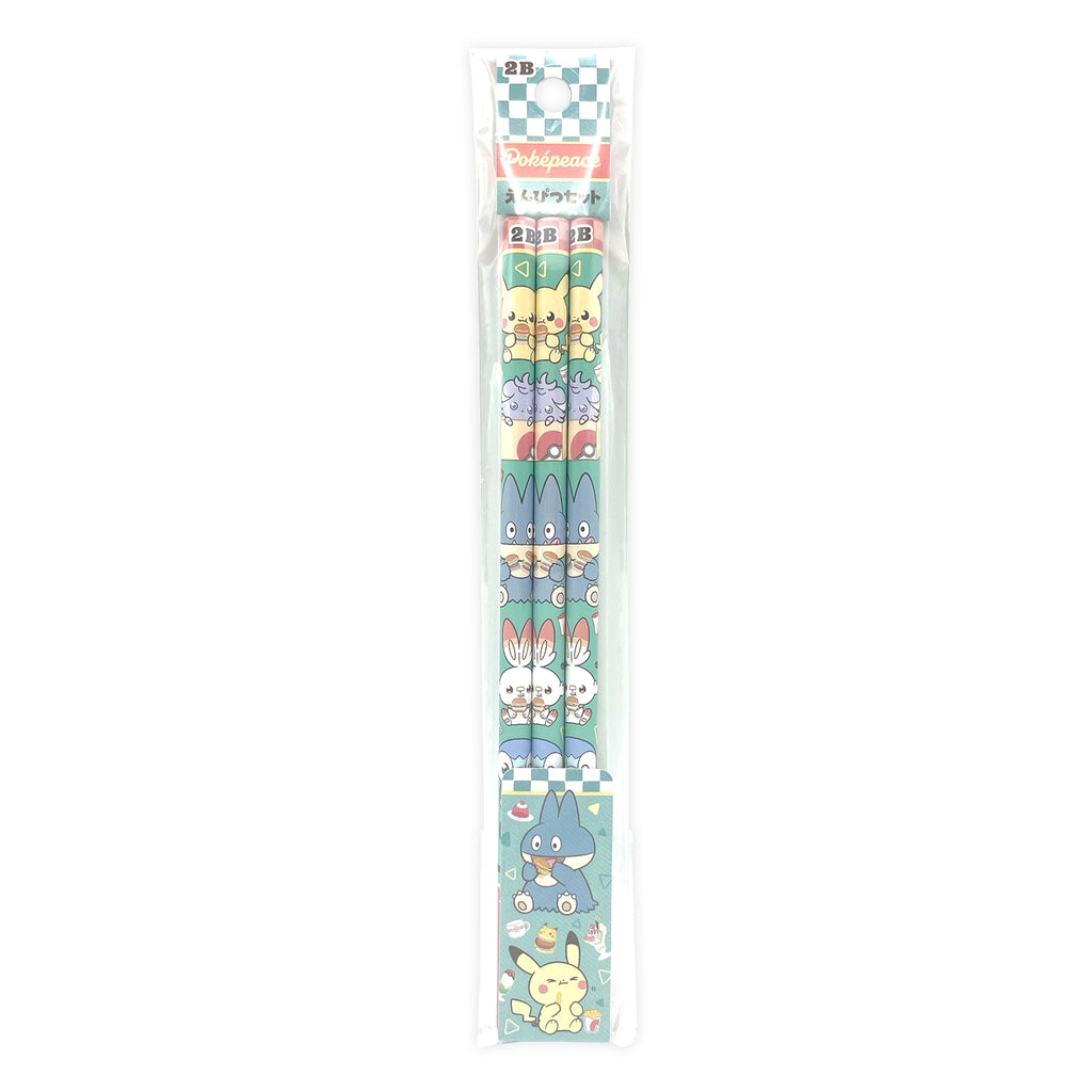 Pokemon Pencil Set Pokepiece Diner series with colorful characters from Japan