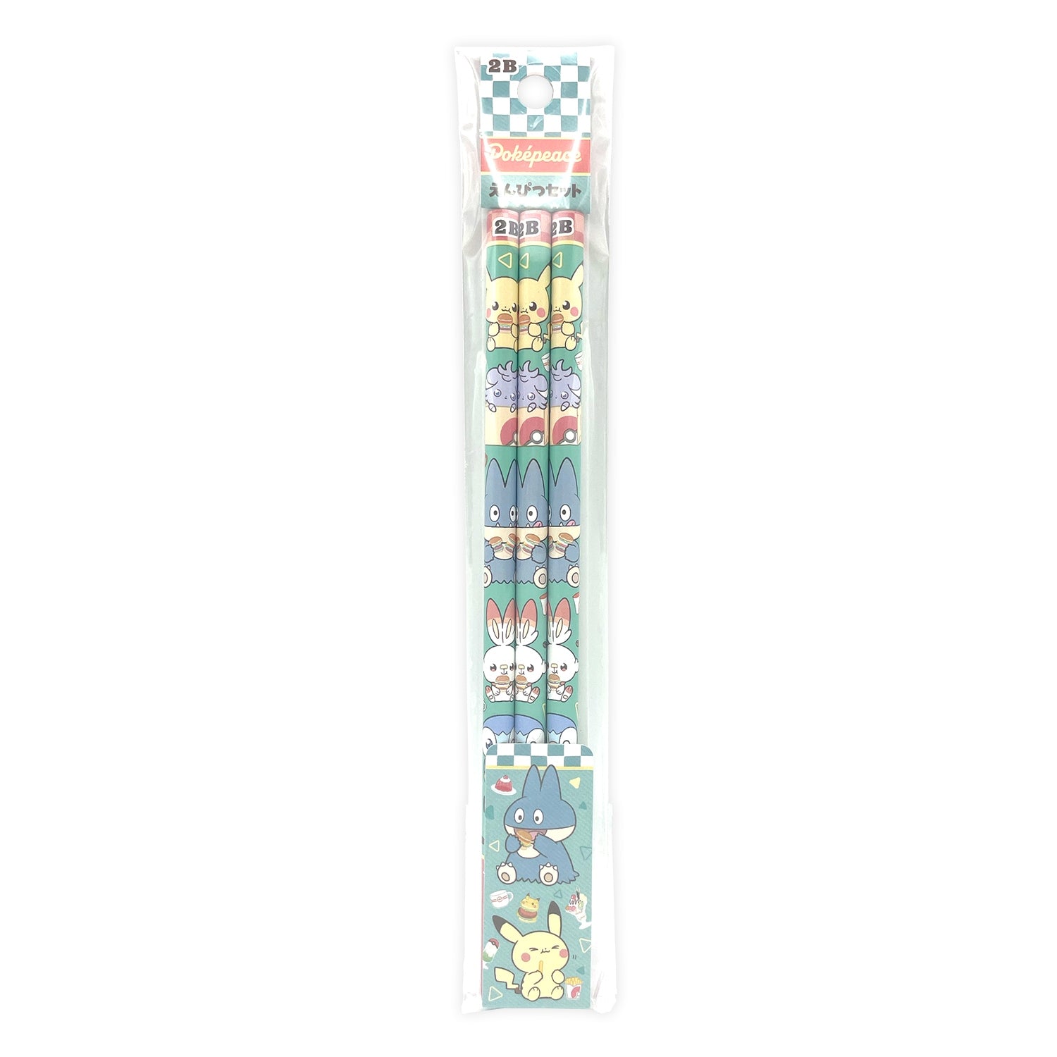 Pokemon Pencil Set Pokepiece Diner series with colorful characters from Japan