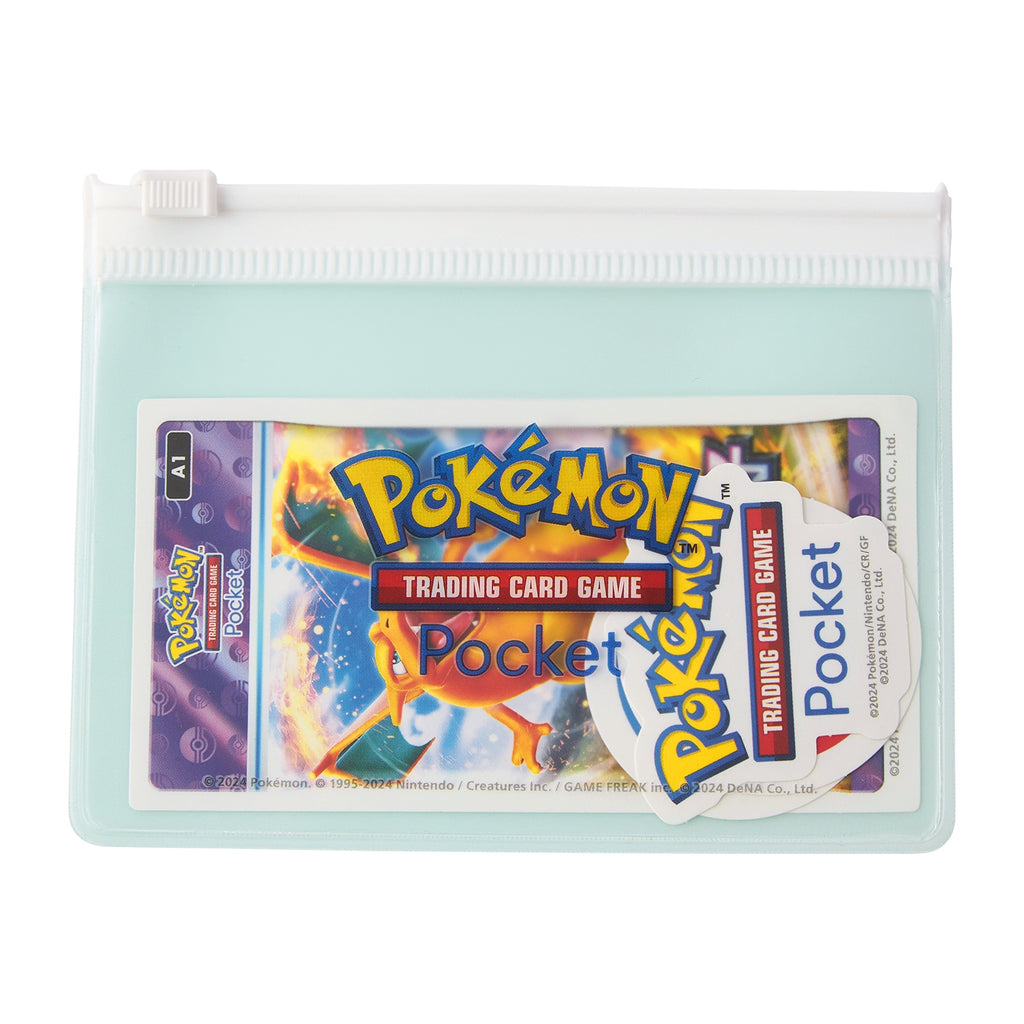 Authentic Pokémon Charizard Trading Card Game Pouch Sticker with Japanese packaging