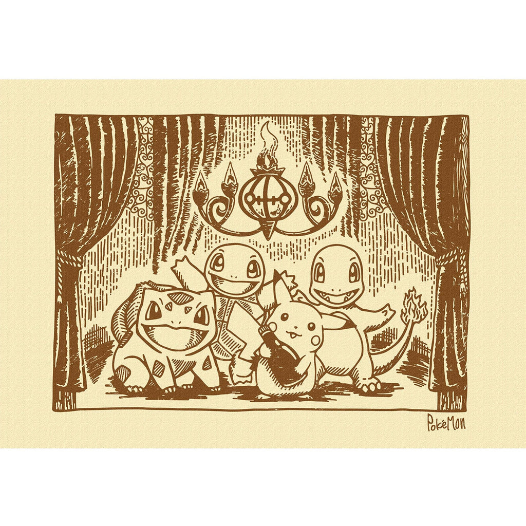 Japanese Pokemon Art Panel Sepia 14, officially licensed product from Japan