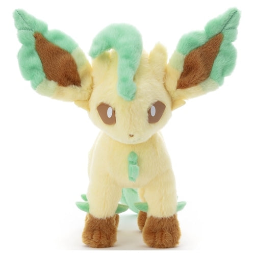 I chose you! Pokemon Get Plush Toy Leafeon from Japan, cute facial expression