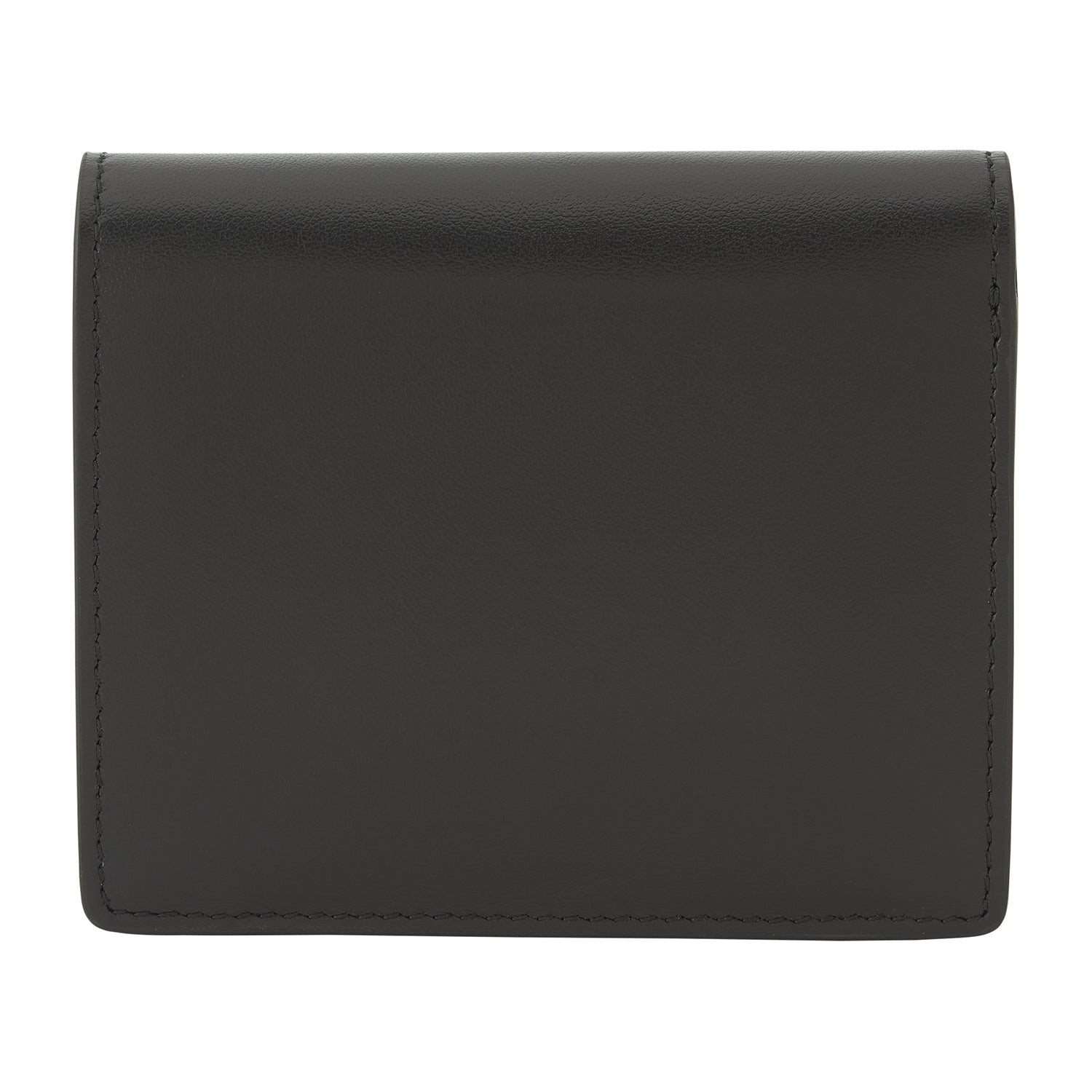 Genuine leather bifold wallet blacky