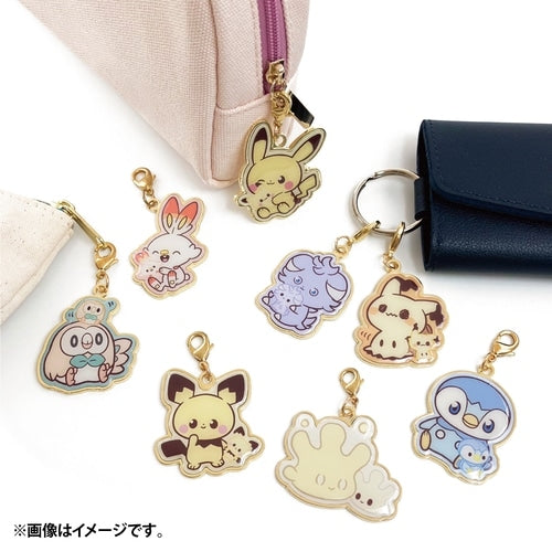 Authentic Japanese Metal charm set Hibani & Nyasper, official Pokemon Center product