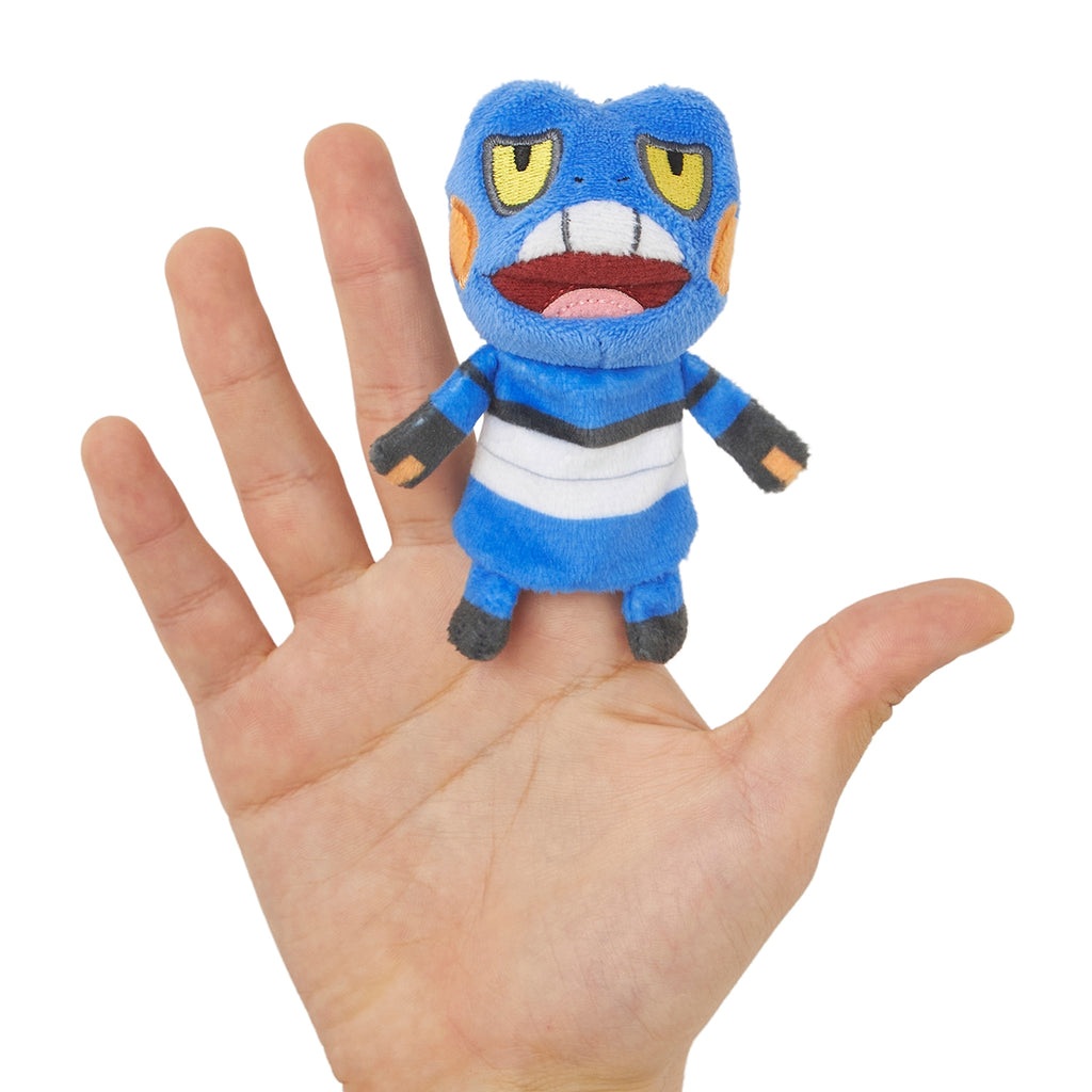 Close-up of Papemon Gregguru plushie from Japan showing high-quality material