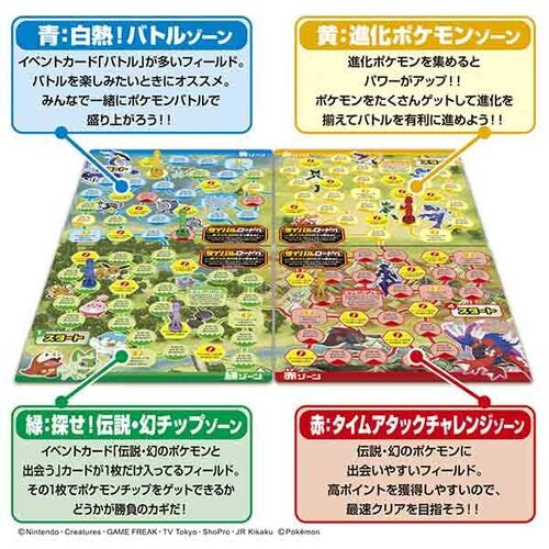 Pokemon Get Battle Adventure game pieces and cards with Japanese instructions from Japan