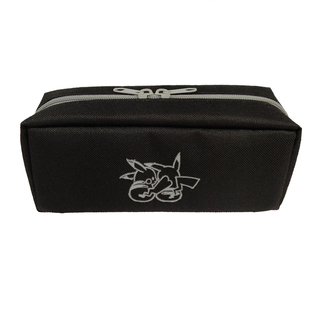 Pikachu pen case with big capa, black color, Japan exclusive collectible, sourced from Pokemon Center Online