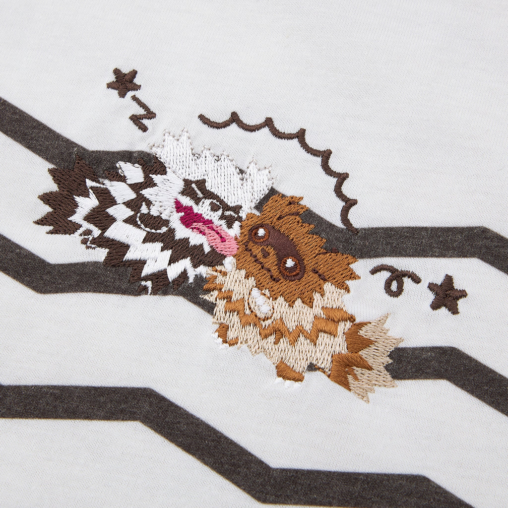 One-point embroidery long T-shirt Nitamono Zigzaguma & Galar Zigzaguma