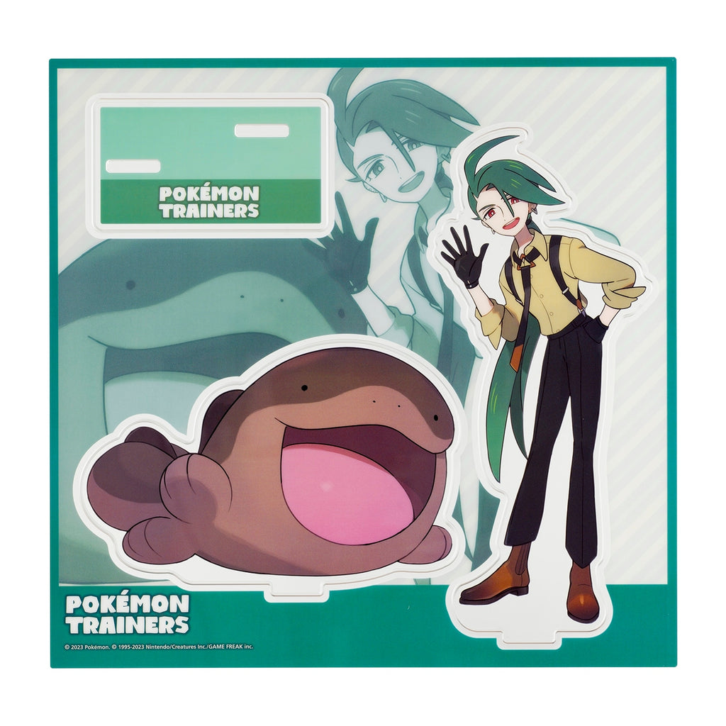 Acrylic stand POKÉMON TRAINERS Chili & Doo from Japan, featuring Clodsire
