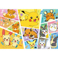 Puzzle 300-3171 Pikachu and electric type friends from Japan, colorful anime characters