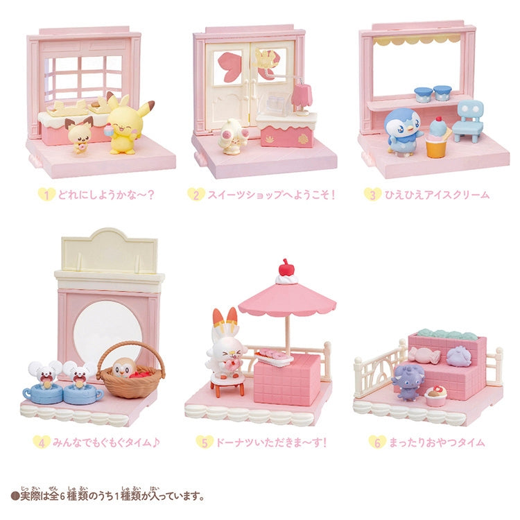Japanese Pokemon Pokepiece Collection House Sweets shop figure with exterior design
