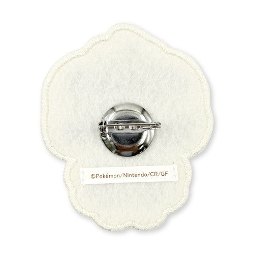 Close-up of Espurr's face on the official Pokémon Center Japan pin, sourced from Japan
