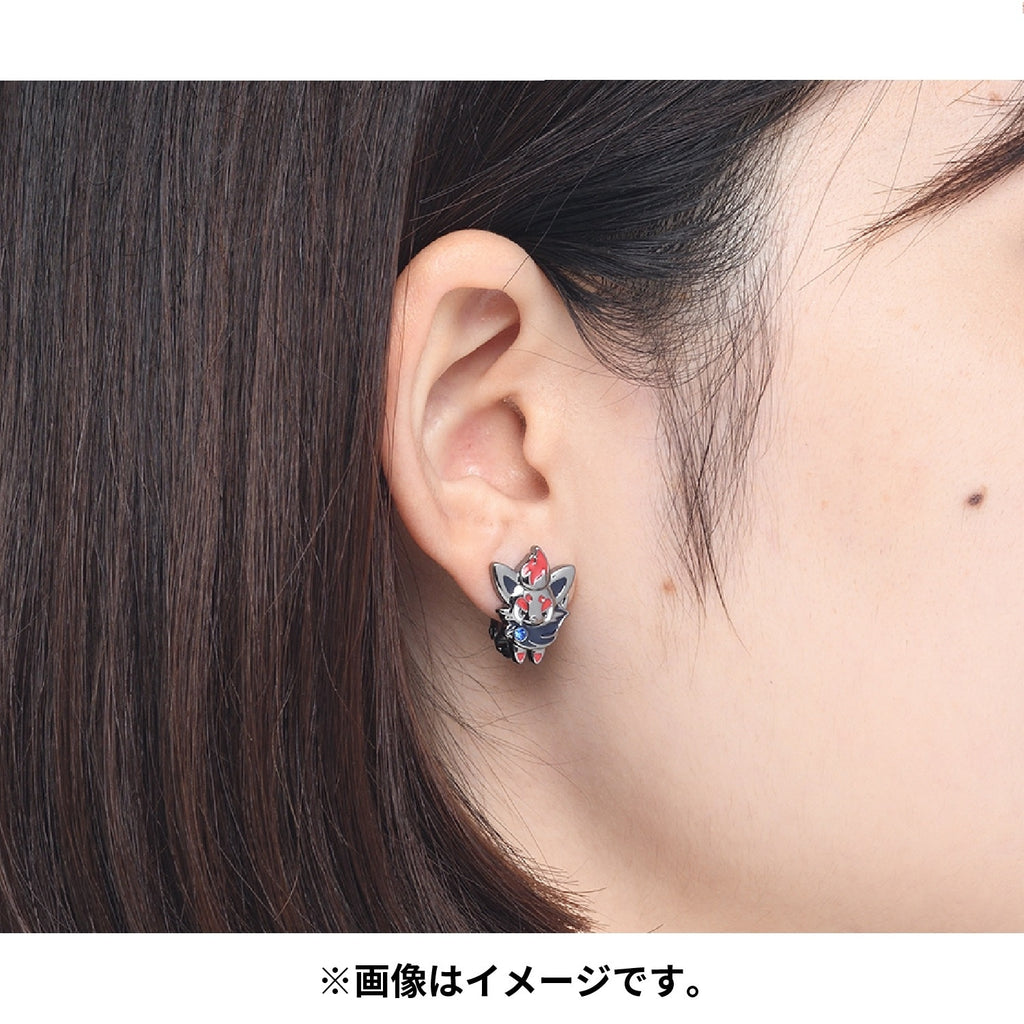 Zorua Pokémon earrings with unique anime style, shipped from Japan