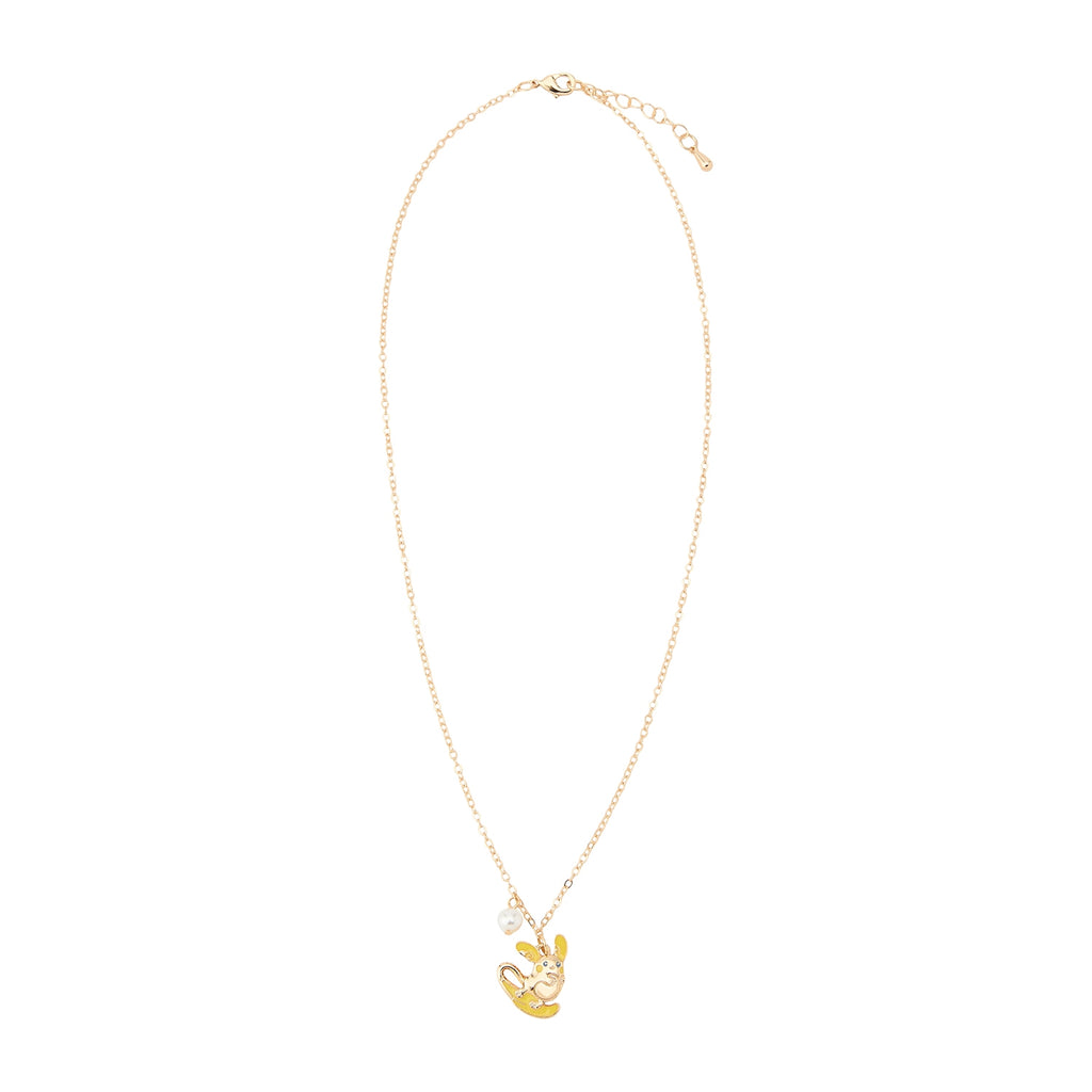 Alolan Raichu necklace with chain from Japan, Pokemon collectible