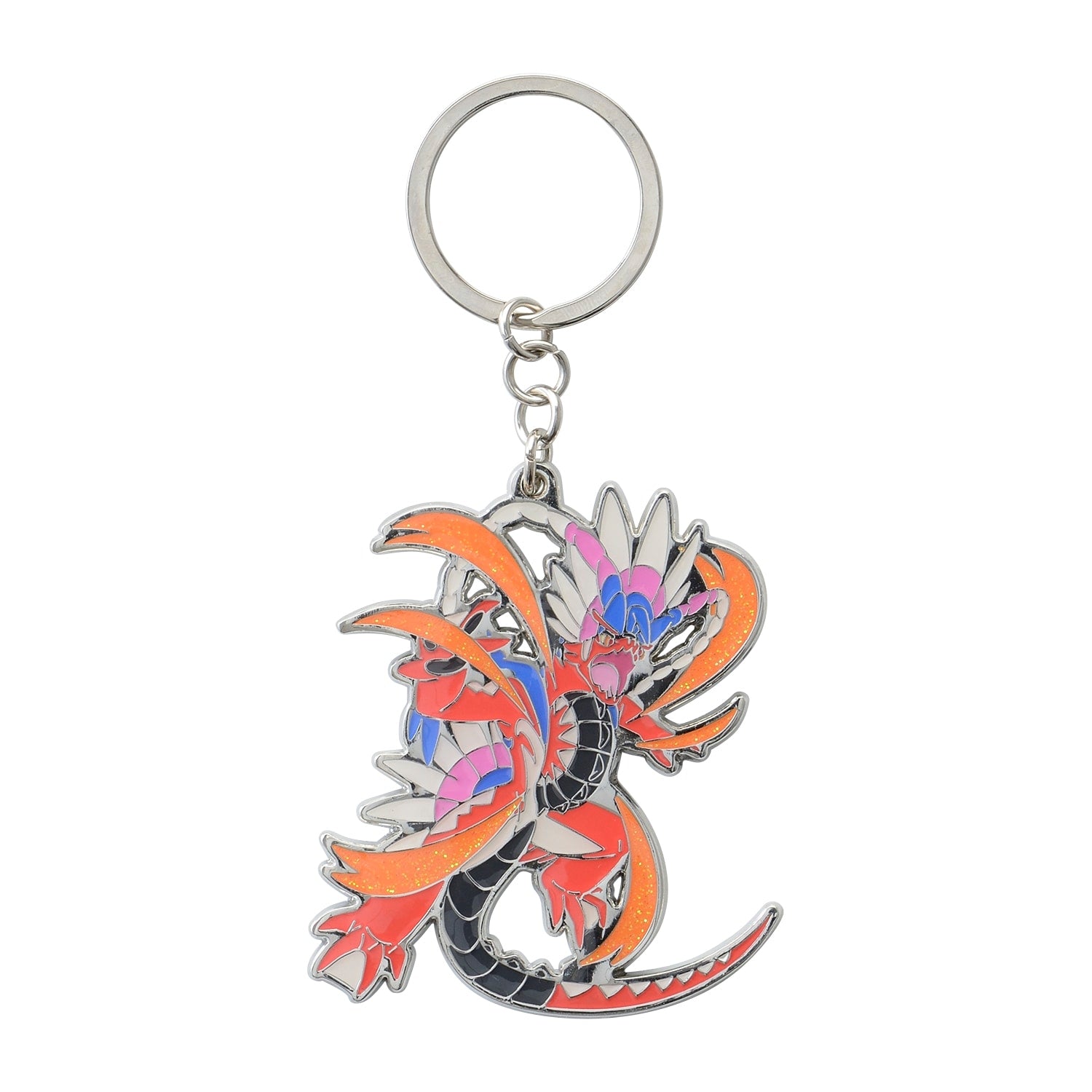Koraidon metal keychain with detailed design, sourced from Japan