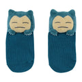Middle socks with mascot Snorlax (13-18cm)