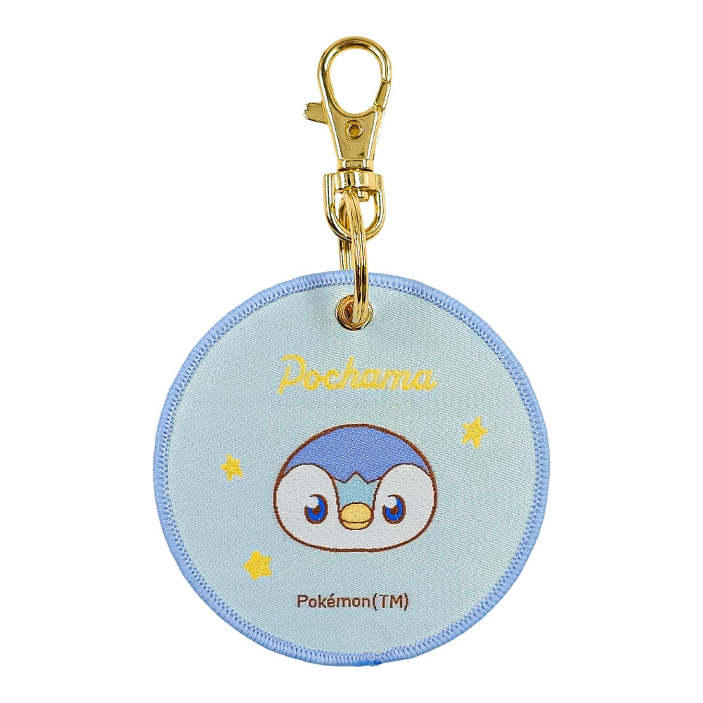 Authentic Japanese Pokemon Center keychain, Piplup Penguin Pokemon in water-type pose